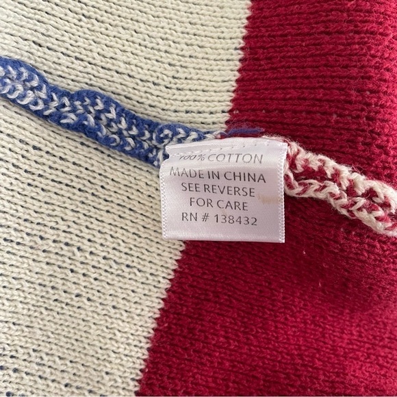 ModCloth SMALL Simply Snuggly Plaid Cardigan Blue Red Cotton - Picture 6 of 11